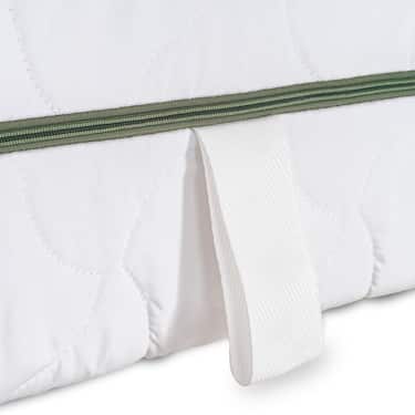 Matelas à ressorts ensachés 7 zones Sleezzz Smart 90 x 200 cm, hauteur 21 cm, degré de fermeté H2/H3 + CloudComfort Basic set de lit en microfibre 135 x 200 cm + 80 x 80 cm