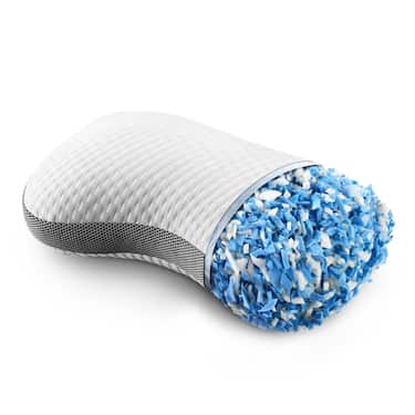 4 coussins Sleezzz Premium viscoélastiques profilés en forme de papillon, 36 x 60 cm, avec housse double en tissu agréable au toucher