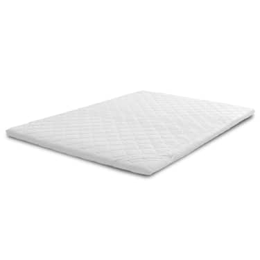 Surmatelas viscoélastique souple 180 x 200 cm, hauteur 6 cm, avec effet mémoire de forme