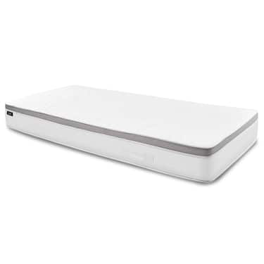 Matelas ergonomique à ressorts ensachés 7 zones Sleezzz Diamond T1000 180 x 200 cm, hauteur 23 cm, degré de fermeté H2/H3, 1 000 ressorts/2 m² + 2 parures de lit en microfibre CloudComfort Basic 135 x 200 cm + 80 x 80 cm