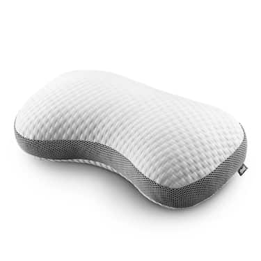 4 coussins Sleezzz Premium viscoélastiques profilés en forme de papillon, 36 x 60 cm, avec housse double en tissu agréable au toucher