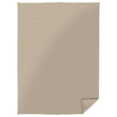 Couverture en coton piqué gaufré beige 150 x 200 cm