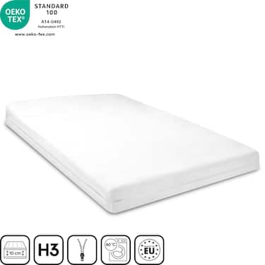 Matelas / surmatelas Classic en mousse confort 90 x 200 cm H3