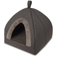 45 x 46 x 46 cm Niche pour chiens et chats avec coussin intérieur viscoélastique