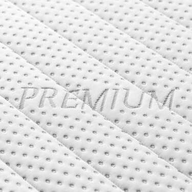 Topper en mousse froide Supportho Premium Topper 140 x 200 cm H3, hauteur 9 cm, degré de fermeté H3 avec housse antibactérienne
