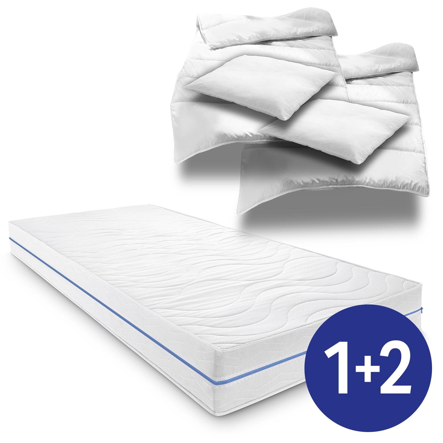 Supportho Premium 160 x 200 cm H2/H3 + 2 x set de lit microfibre 135 x 200 cm + 80 x 80 cm