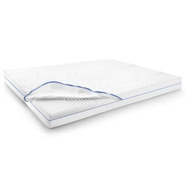 Matelas ergonomique 160x200 cm 7 zones Supportho Premium hauteur 18 cm, degré de fermeté H2/H3 + 2 x CloudComfort Basic set de lit microfibre 135 x 200 cm + 80 x 80 cm
