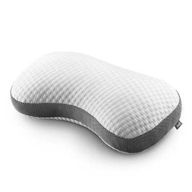 2 oreillers Sleezzz Premium en mousse viscoélastique, forme papillon, 36 x 60 cm, avec housse double en tissu agréable au toucher