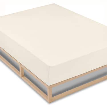 Castell Drap-housse Microfibre jersey interlock champagne 90 x 190 - 100 x 200 cm