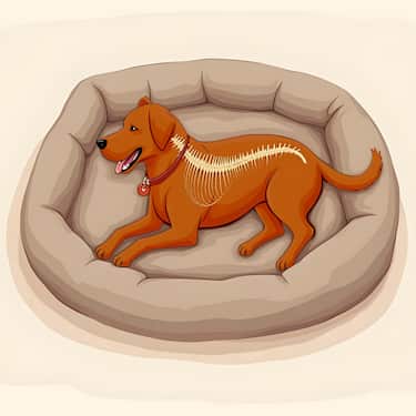 Petzzz coussin ergonomique pour chien Wormi M 80 x 56 x 12 cm