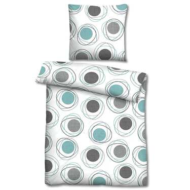 Lot de deux Castell Polycotton Renforcé linge de lit 135 x 200 cm + 80 x 80 cm
