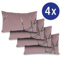 Coussin décoratif rose 30 x 50 cm