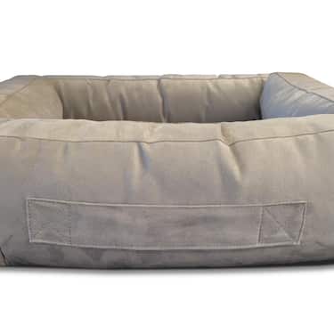 Petzzz lit ergonomique pour chats et chiens Ortho S 75 x 65 x 22 cm avec coussin intérieur amovible avec face été et hiver