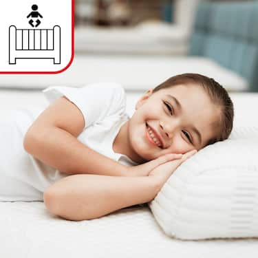 Matelas en mousse froide CloudComfort Premium 90 x 200 cm, hauteur 15 cm, degré de fermeté H2/H3 + oreiller CloudComfort viscoélastique confort 40 x 80 cm