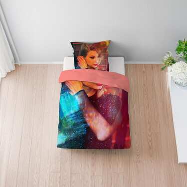 Castell microfibre linge de lit réversible Taylor Swift de Sid Maurer 155 x 220 + 80 x 80 cm