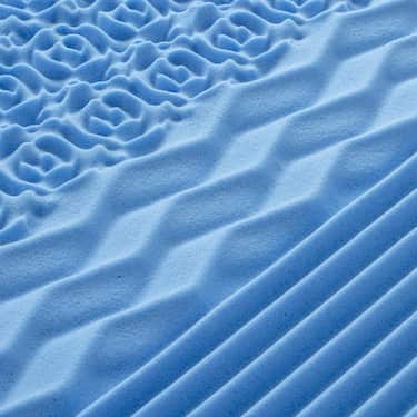 Matelas viscoélastique 7 zones Sleezzz Smart 120 x 200 cm, hauteur 18 cm, degré de fermeté H3 avec mousse à mémoire de forme Air