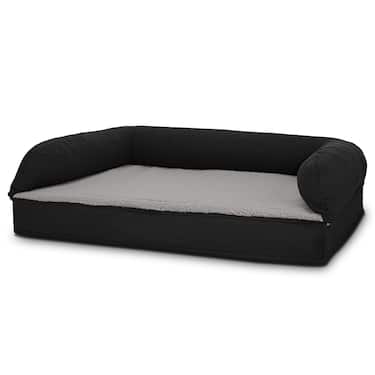 100 x 70 x 27 cm Lit orthopédique pour chien avec dossier taille M