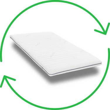 Topper en mousse froide Supportho Premium Topper 80 x 200 cm H3, hauteur 9 cm, degré de fermeté H3 avec housse antibactérienne