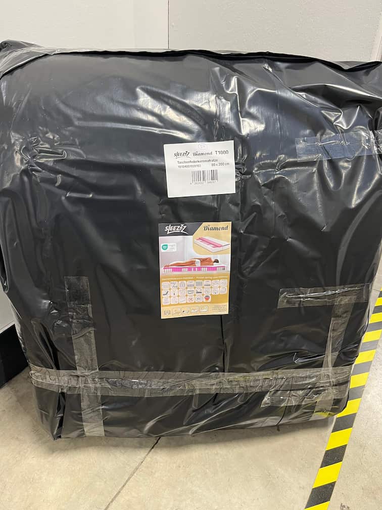 Retour en ligne Matelas à ressorts ensachés 7 zones Sleezzz Diamond 80 x 200 cm, hauteur 23 cm, degré de fermeté H2/H3