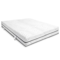 Matelas viscoélastique 7 zones Sleezzz Smart 180 x 200 cm, hauteur 18 cm, degré de fermeté H3 avec mousse à mémoire de forme Air