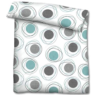 Dvojni paket posteljnine Castell Polycotton Renforcé 155 x 220 cm + 80 x 80 cm