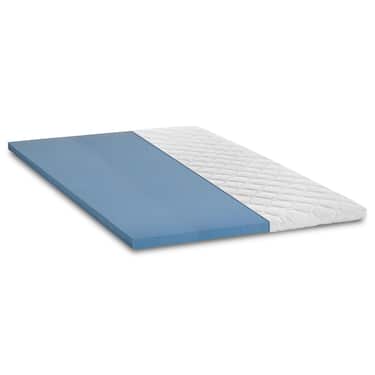 Surmatelas viscoélastique souple 180 x 200 cm, hauteur 6 cm, avec effet mémoire de forme