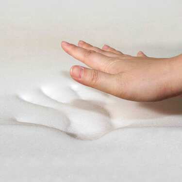 Matelas viscoélastique Sleezzz Premium 90 x 200 cm, hauteur 20 cm, degré de fermeté H2/H3, avec poignées réversibles + surmatelas / surmatelas 90 x 200 cm