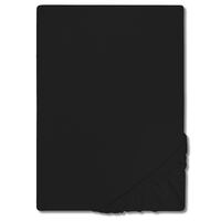 Drap-housse en jersey noir 90 x 190 - 100 x 200 cm 100% coton bio