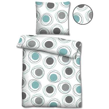 Lot de deux Castell Polycotton Renforcé linge de lit 135 x 200 cm + 80 x 80 cm