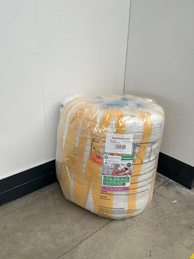 Verkkopalautus Ortopedinen kylmävaahtomuovipatja Supportho Premium 180 x 200 cm, korkeus 18 cm, lujuusluokka H2/H3.