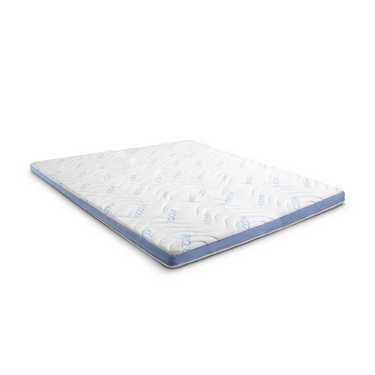 Surmatelas en mousse froide CloudComfort Cool 140 x 200 cm H2/H3, hauteur 7 cm, degré de fermeté H2/H3, surmatelas 7 zones avec face été et hiver