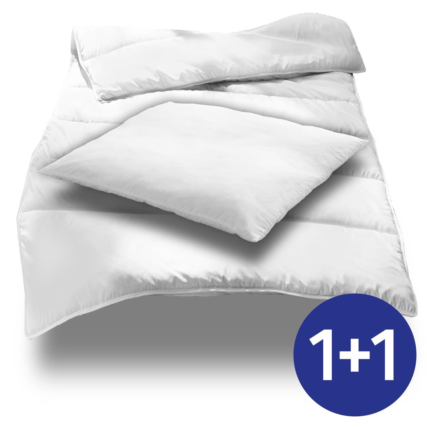 CloudComfort Basic bäddset i mikrofiber 135 x 200 cm + 80 x 80 cm