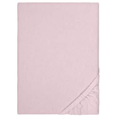 Skräddarsytt lakan vinter fluffig rosa 180 x 190 - 200 x 200 cm dubbelpack