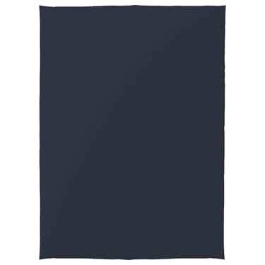 Couverture en coton piqué gaufré bleu marine 130 x 180 cm