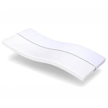 Matelas mousse confort K10 90 x 200 cm, hauteur 10 cm, degré de fermeté H3 + CloudComfort Basic set de lit en microfibre 135 x 200 cm + 80 x 80 cm
