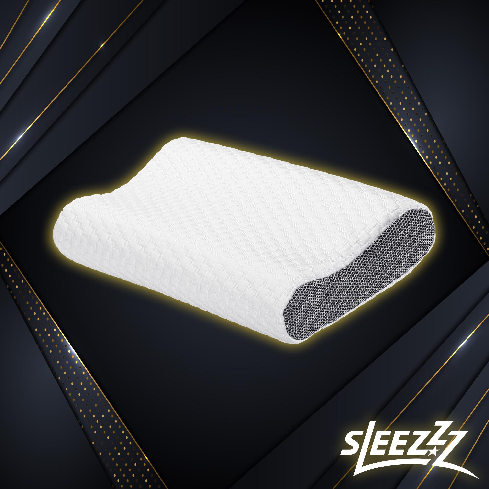 Oreiller de soutien cervical viscoélastique de qualité supérieure Sleezzz