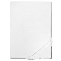 Drap-housse en jersey blanc 90 x 190 - 100 x 200 cm 100% coton bio