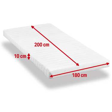 Housse de matelas K10 180 x 200 cm, hauteur 10 cm