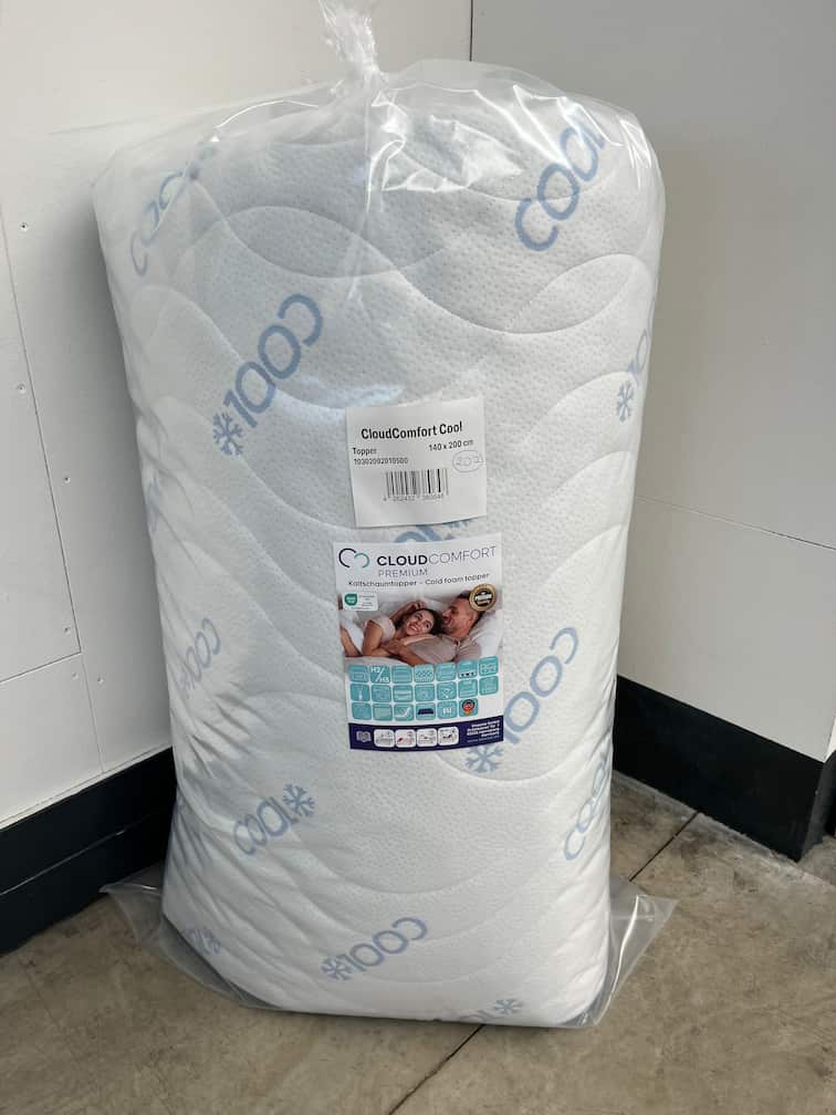 Online returnering CloudComfort Cool Topper 140 x 200 cm H2/H3