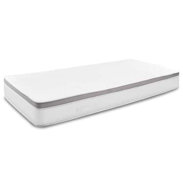 Matelas ergonomique à ressorts ensachés 7 zones Sleezzz Diamond T1000 180 x 200 cm, hauteur 23 cm, degré de fermeté H2/H3, 1 000 ressorts/2 m² + 2 parures de lit en microfibre CloudComfort Basic 135 x 200 cm + 80 x 80 cm