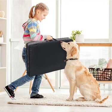 Tapete ergonómico para animais de estimação Petzzz Diva S 60 x 40 x 5 cm, dobrável, antiderrapante