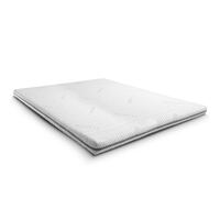 Topper en mousse froide Supportho Premium Topper 140 x 200 cm H3, hauteur 9 cm, degré de fermeté H3 avec housse antibactérienne