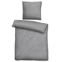 Sleezzz® Parure de lit mousseline grise 155 x 220 cm + 80 x 80 cm