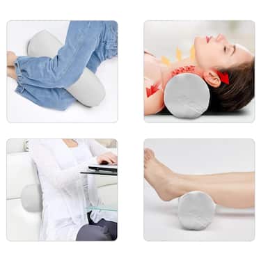 Genouillère et traversin Visco Aloe Vera avec mousse à mémoire de forme 40 x 15 cm