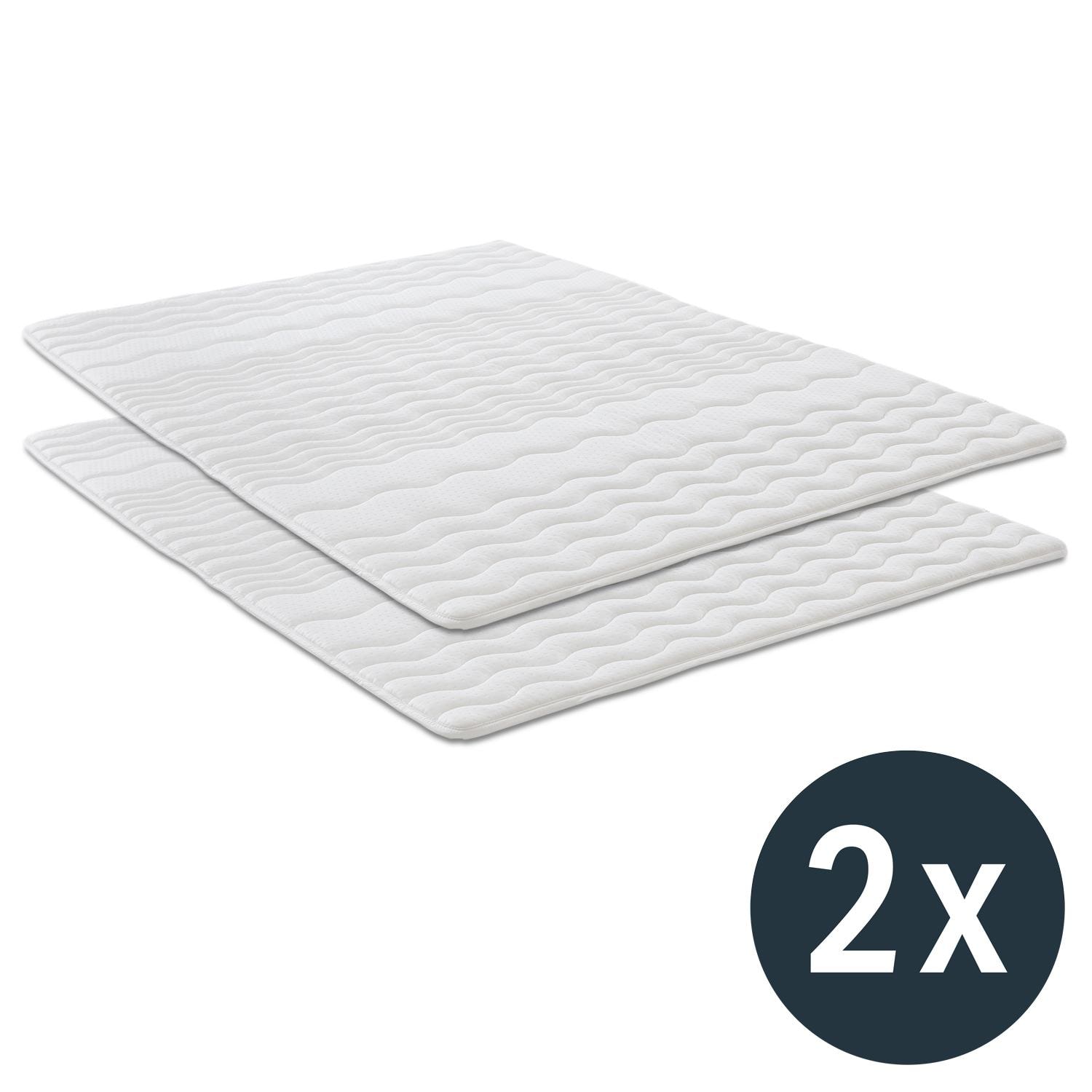 Pack de deux surmatelas 90 x 200 cm