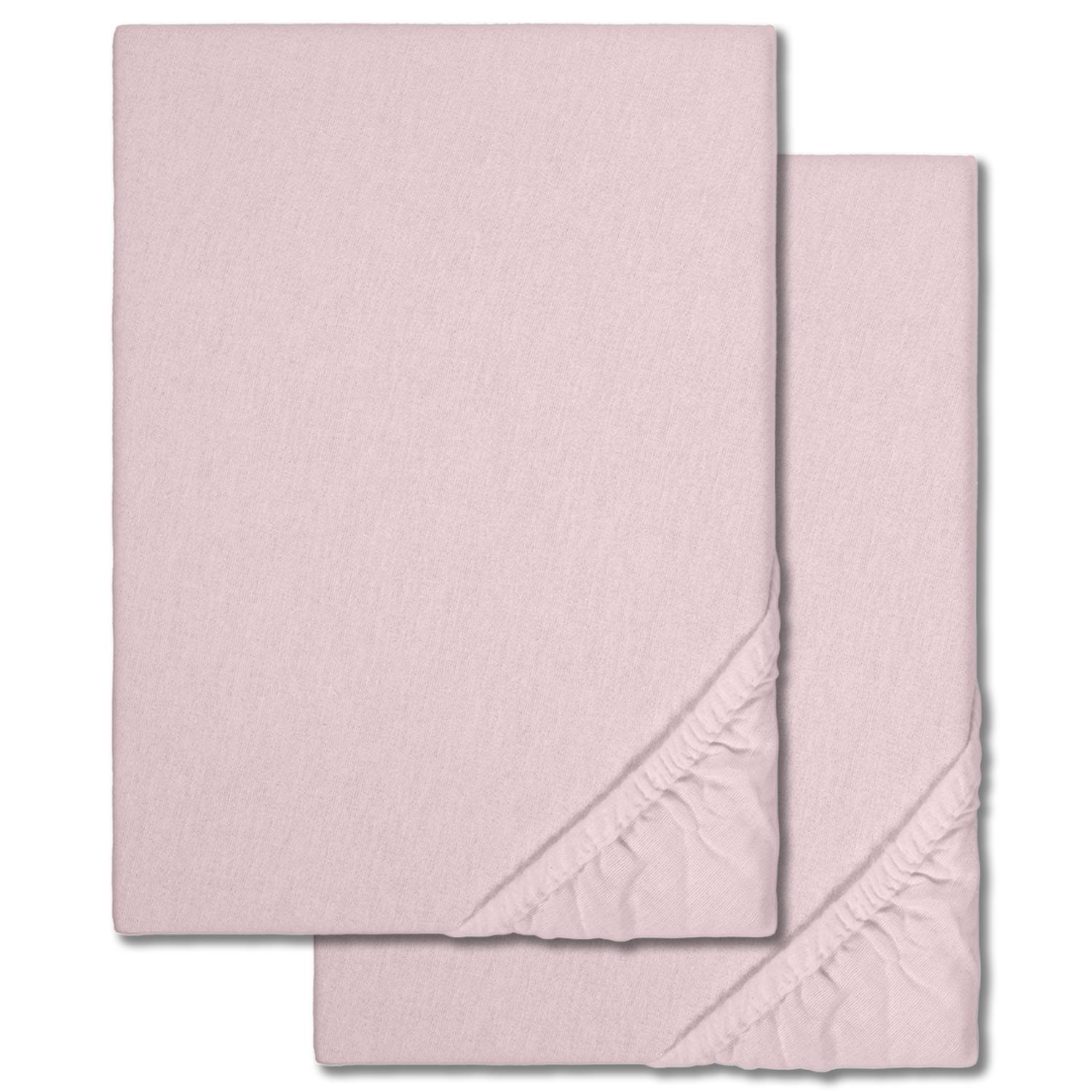 Dupla csomag lepedő téli pelyhes rózsaszín 90 x 190 - 100 x 200 cm