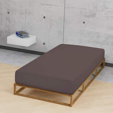 Castell Drap-housse castor brun 90 x 190 - 100 x 200 cm
