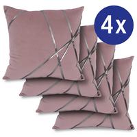 Coussin décoratif rose 45 x 45 cm