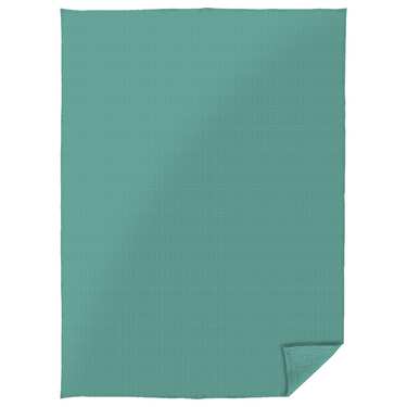 Couverture en coton piqué gaufré pétrole 75 x 120 cm