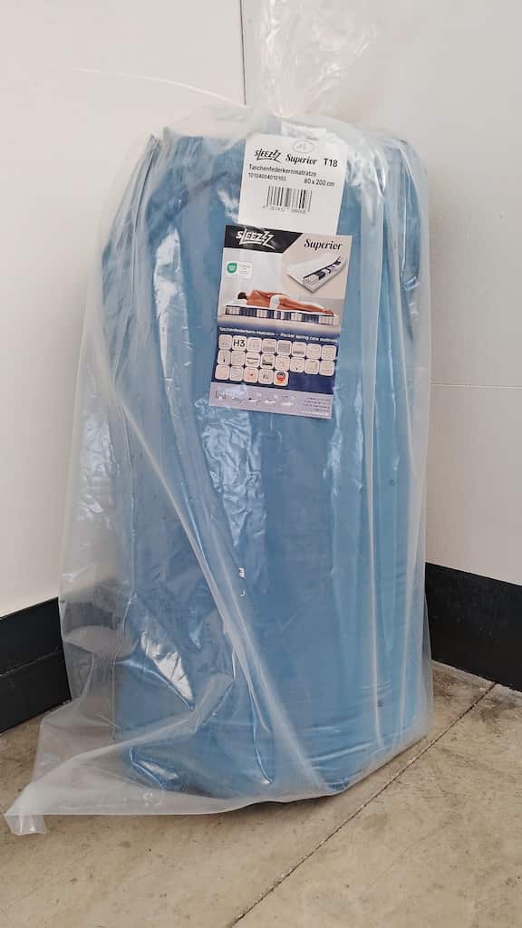 Retour en ligne Matelas à ressorts ensachés 7 zones Sleezzz Superior 80 x 200 cm, hauteur 18 cm, degré de fermeté H3
